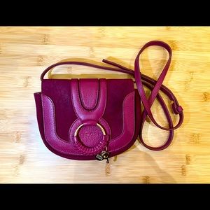 See by Chloe crossbody maroon